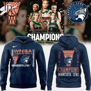 Minnesota Lynx 2024 WNBA Commissioner’s Cup Champions Hoodie – Blue