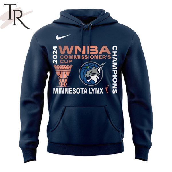 Minnesota Lynx 2024 WNBA Commissioner’s Cup Champions Hoodie – Blue