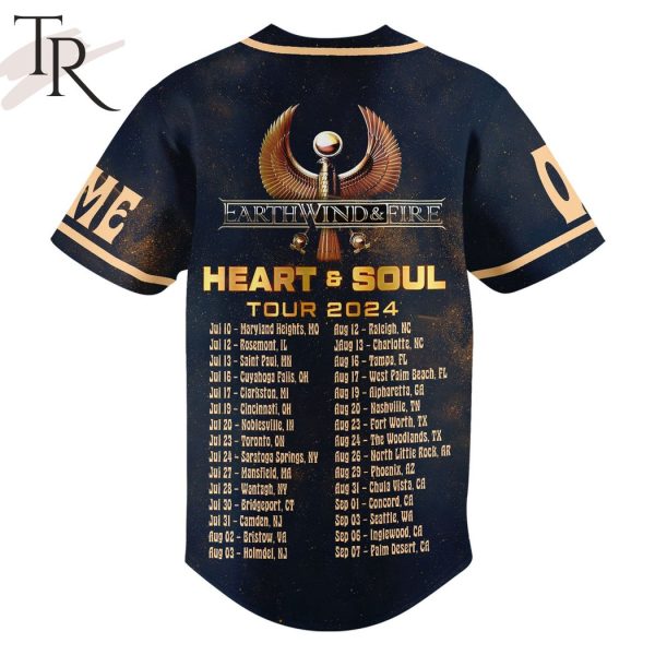 Earth Wind And Fire Heart & Soul Tour 2024 Custom Baseball Jersey