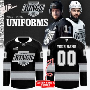 Los Angeles Kings 2024-2025 Uniforms Hockey Jersey – Black