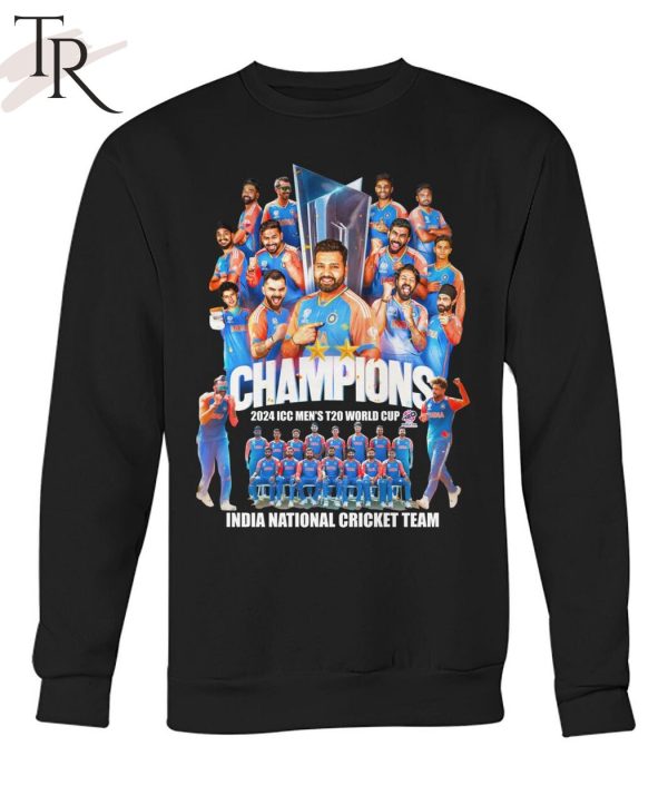 Champions 2024 ICC Men’s T20 World Cup India National Cricket Team T-Shirt