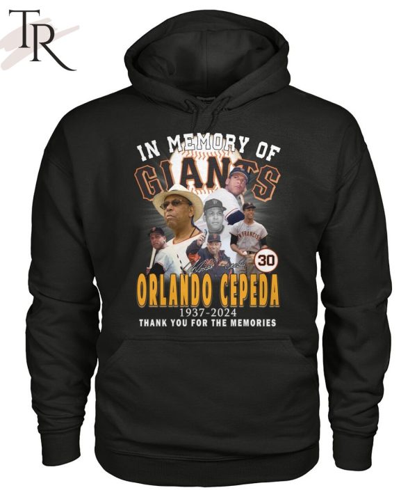 In Memory Of Orlando Cepeda 1937-2024 Thank You For The Memories T-Shirt