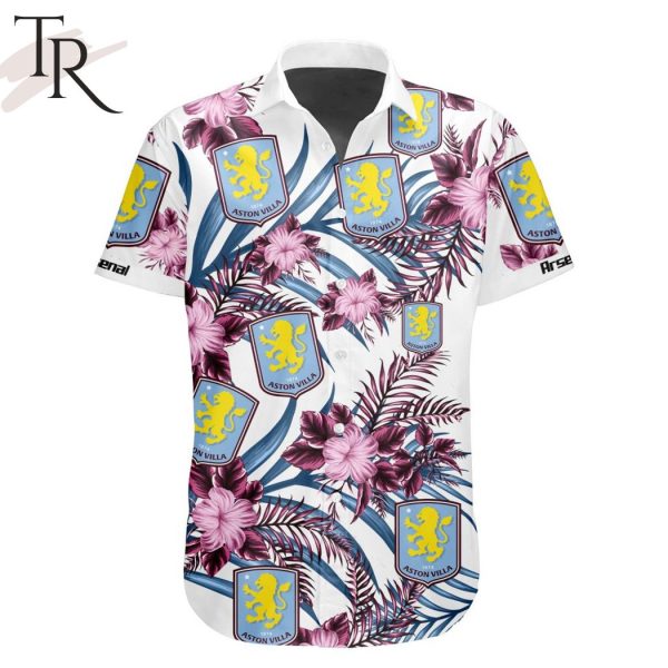 EPL Aston Villa Football Club Personalized Name Hawaiian Shirt