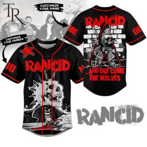 Rancid And Out Come The Wolves Custom Baseball Jersey