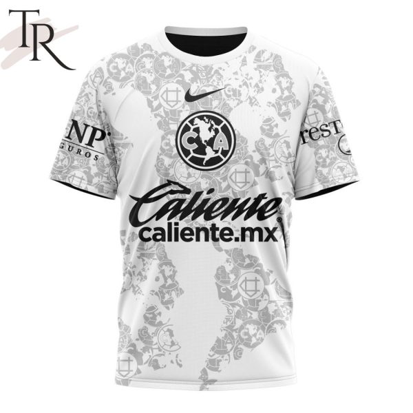 LIGA MX Club America Personalized 2024-2025 White Design Kits Hoodie