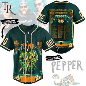 Pepper Daytrippin Paradise Summer Tour 2024 Custom Baseball Jersey