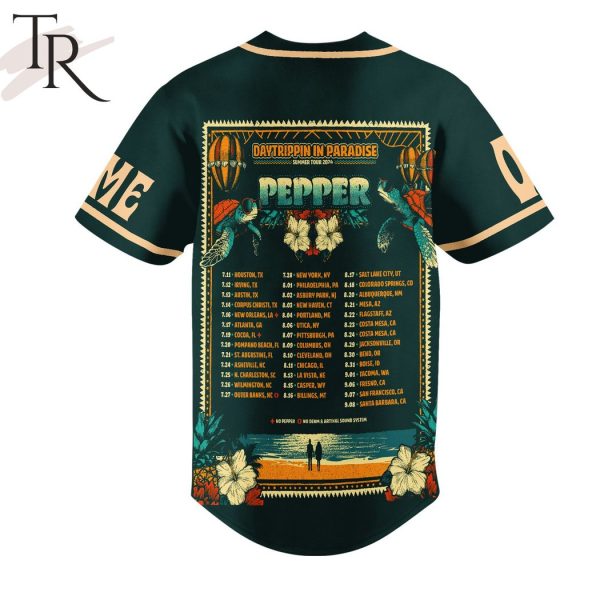 Pepper Daytrippin Paradise Summer Tour 2024 Custom Baseball Jersey