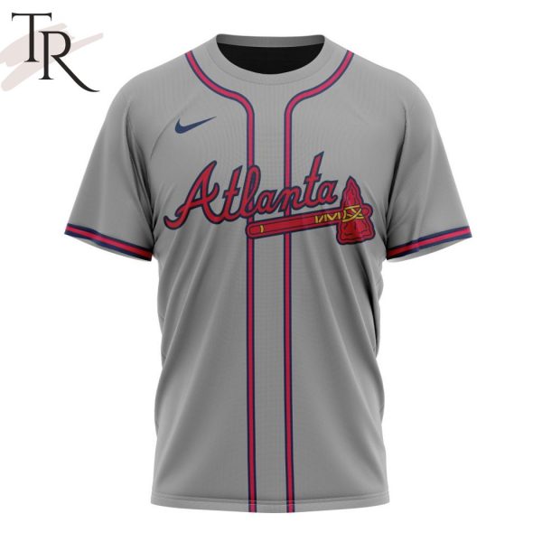 MLB Atlanta Braves Personalized 2024 Road Kits Hoodie