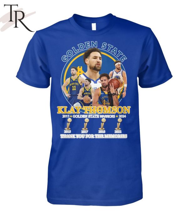 Klay Thomson Golden State Warriors 2011-2024 Thank You For The Memories T-Shirt