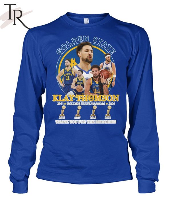 Klay Thomson Golden State Warriors 2011-2024 Thank You For The Memories T-Shirt