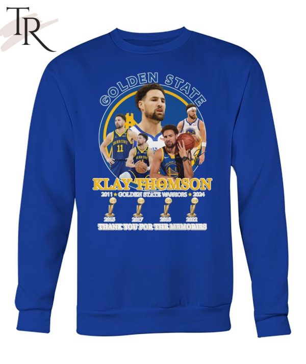 Klay Thomson Golden State Warriors 2011-2024 Thank You For The Memories T-Shirt