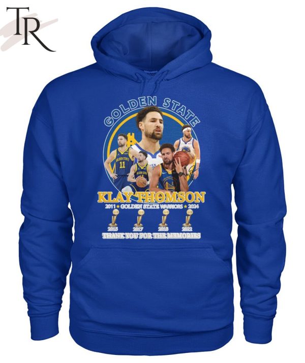 Klay Thomson Golden State Warriors 2011-2024 Thank You For The Memories T-Shirt