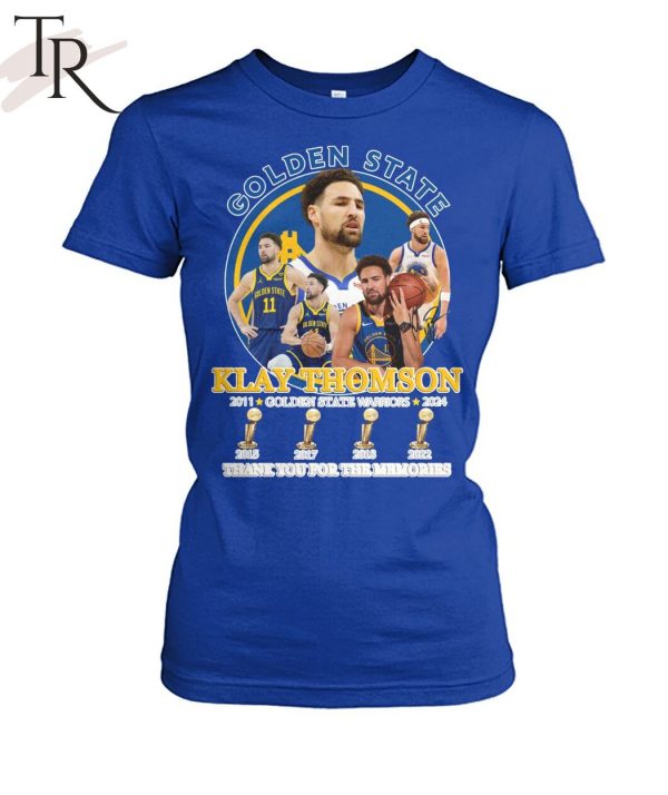 Klay Thomson Golden State Warriors 2011-2024 Thank You For The Memories T-Shirt