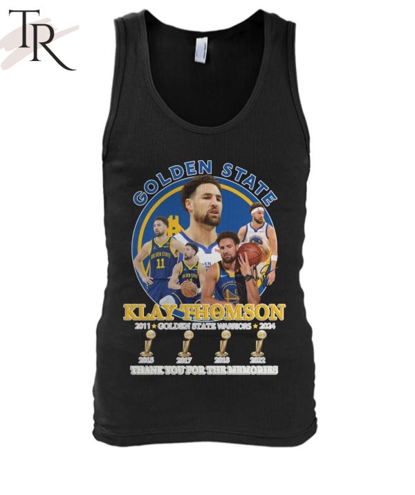 Klay Thomson Golden State Warriors 2011-2024 Thank You For The Memories T-Shirt