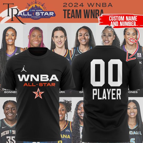 Personalized WNBA All Star 2024 Hoodie – Black