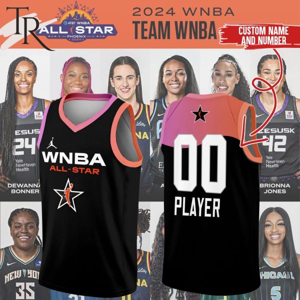 Personalized WNBA All Star 2024 Hoodie – Black