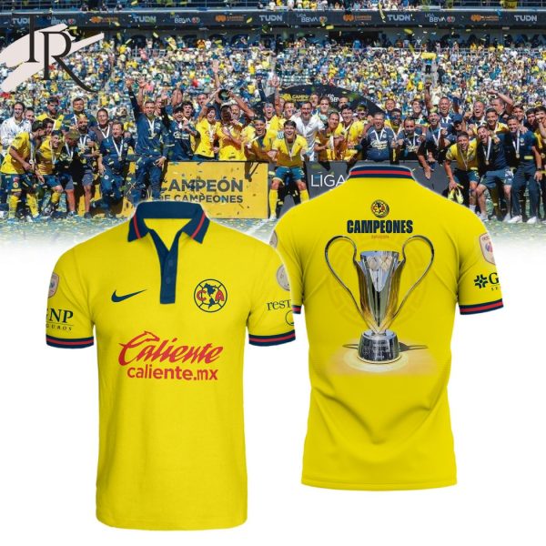 Club America Supercopa Liga MX Campeones 2024 Polo Shirt