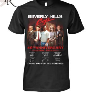 Beverly Hills Cop 40th Anniversary 1984-2024 Thank You For The Memories T-Shirt