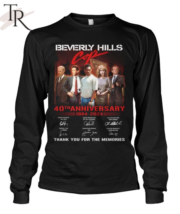 Beverly Hills Cop 40th Anniversary 1984-2024 Thank You For The Memories T-Shirt