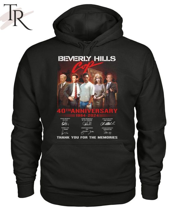 Beverly Hills Cop 40th Anniversary 1984-2024 Thank You For The Memories T-Shirt