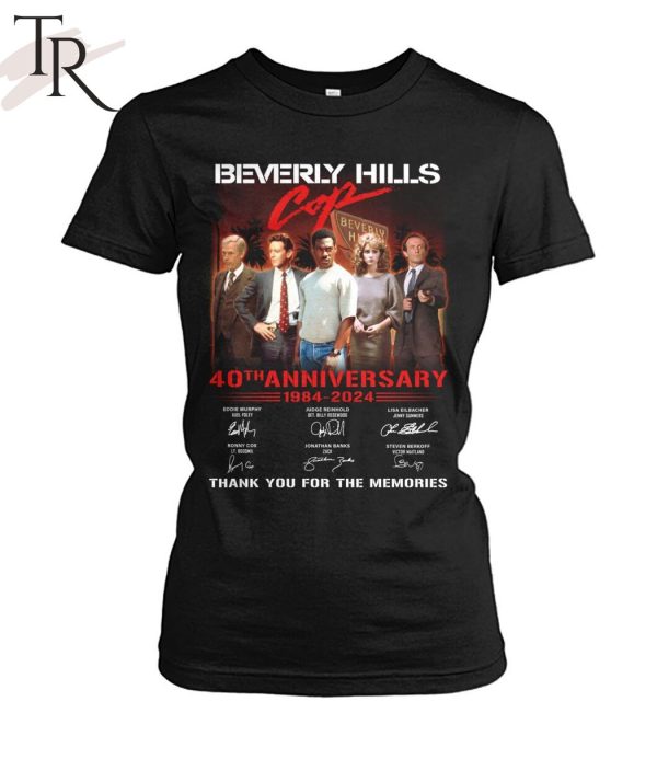 Beverly Hills Cop 40th Anniversary 1984-2024 Thank You For The Memories T-Shirt