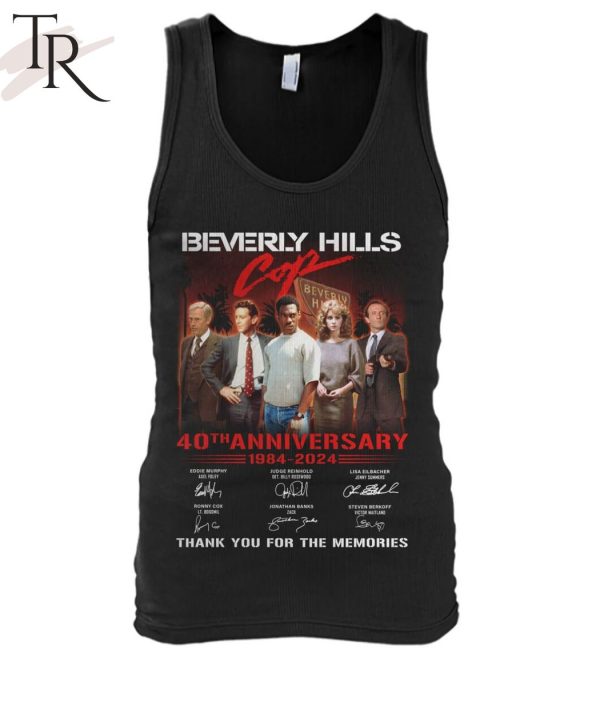 Beverly Hills Cop 40th Anniversary 1984-2024 Thank You For The Memories T-Shirt