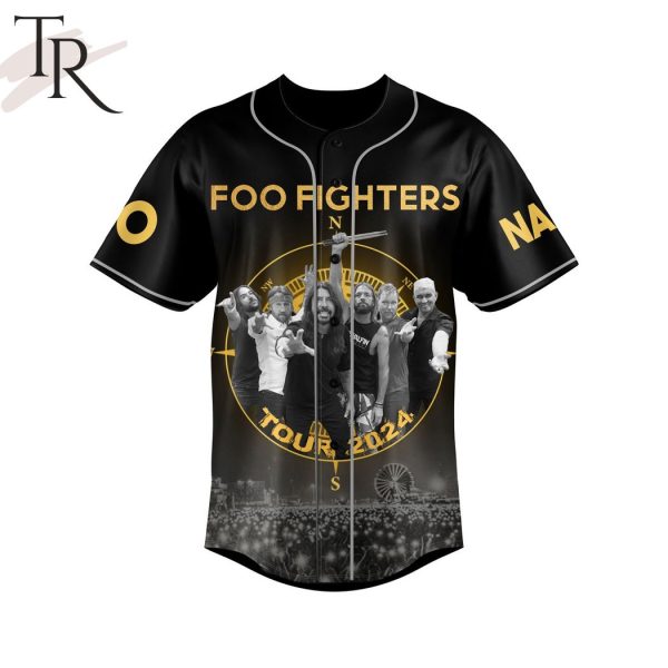 Foo Fighters Everything Or Nothing At All 2024 UK Tour Custom Baseball Jersey