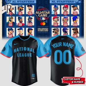 National League MLB All-Star 2024 Custom Baseball Jersey