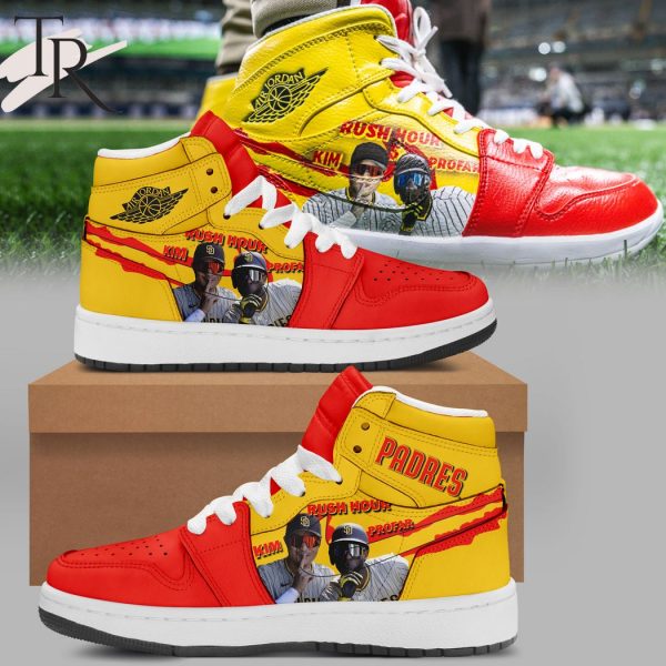 San Diego Padres Rush Hour Kim And Profar Air Jordan 1, High Top