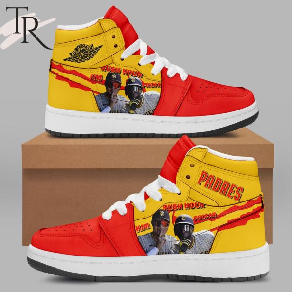 San Diego Padres Rush Hour Kim And Profar Air Jordan 1, High Top