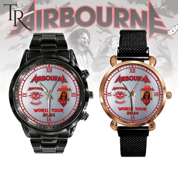 Airbourne World Tour 2024 Stainless Steel Watch