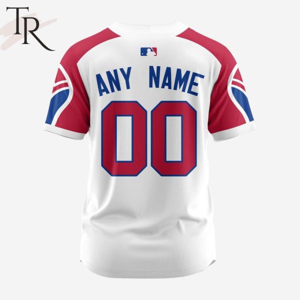 MLB Atlanta Braves Personalized Reverse Retro Concept Design Baseball Jersey