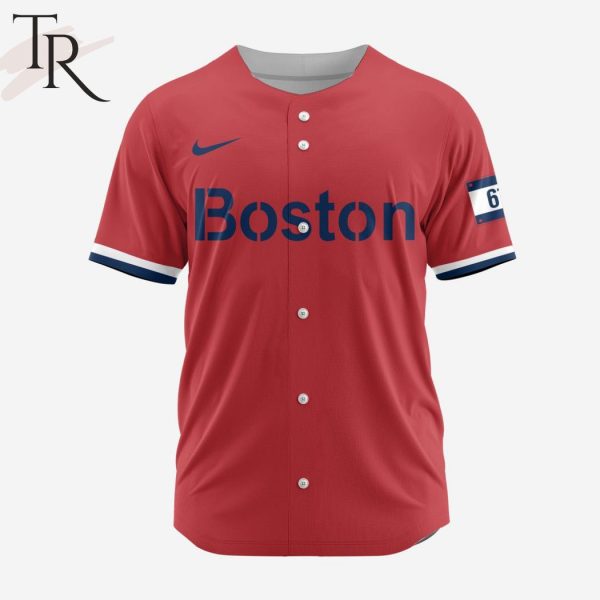 MLB Boston Red Sox Personalized Reverse Retro Concept Design Baseball Jersey