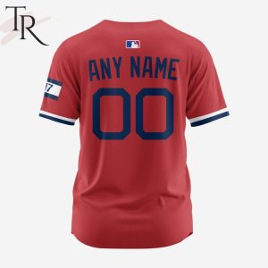 MLB Boston Red Sox Personalized Reverse Retro Concept Design Baseball Jersey