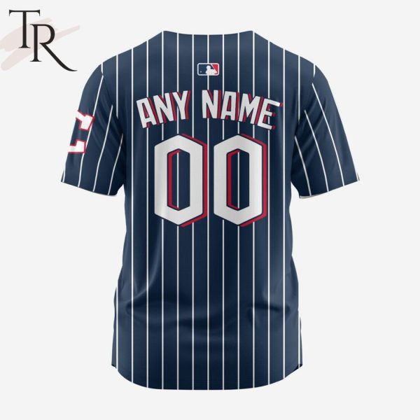 MLB Cleveland Guardians Personalized Reverse Retro Concept Design Baseball Jersey