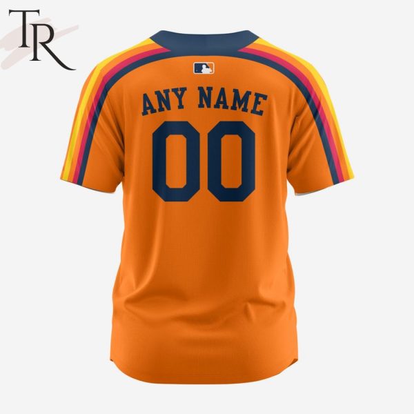 MLB Houston Astros Personalized Reverse Retro Concept Design Baseball Jersey