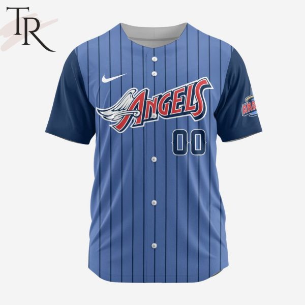 MLB Los Angeles Angels Personalized Reverse Retro Concept Design Baseball Jersey