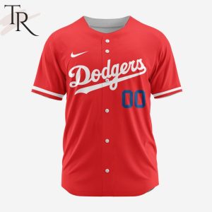 MLB Los Angeles Dodgers Personalized Reverse Retro Concept Design Baseball Jersey