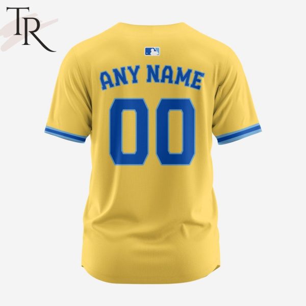 MLB Milwaukee Brewers Personalized Reverse Retro Concept Design Baseball Jersey