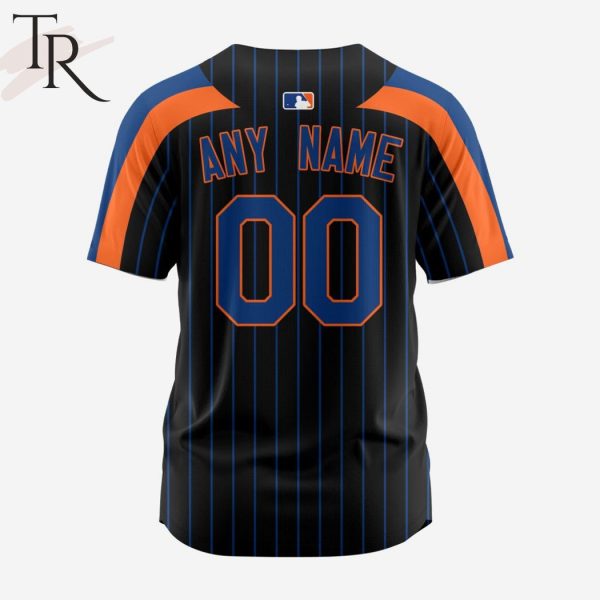 MLB New York Mets Personalized Reverse Retro Concept Design Baseball Jersey