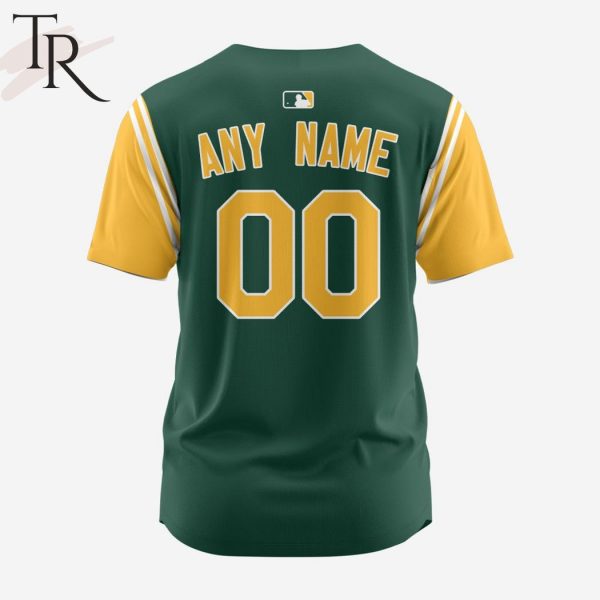 MLB Oakland Athletics Personalized Reverse Retro Concept Design Baseball Jersey