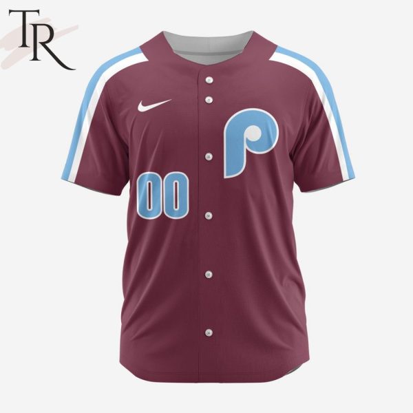 MLB Philadelphia Phillies Personalized Reverse Retro Concept Design Baseball Jersey