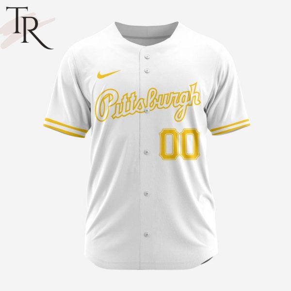 MLB Pittsburgh Pirates Personalized Reverse Retro Concept Design Baseball Jersey