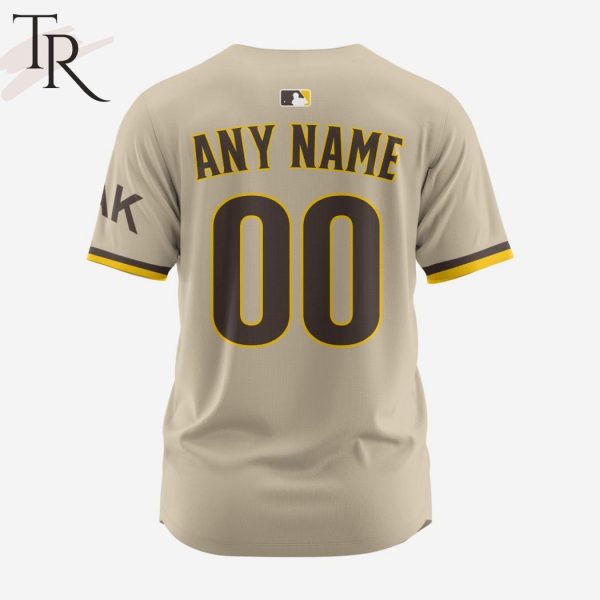 MLB San Diego Padres Personalized Reverse Retro Concept Design Baseball Jersey