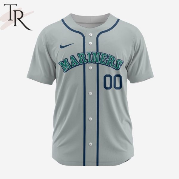 MLB Seattle Mariners Personalized Reverse Retro Concept Design Baseball Jersey