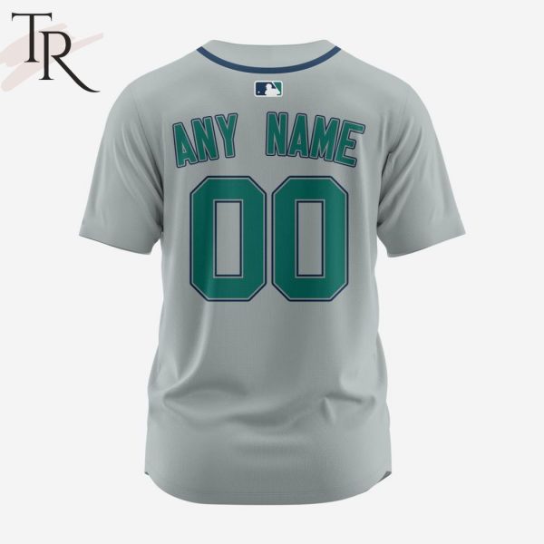 MLB Seattle Mariners Personalized Reverse Retro Concept Design Baseball Jersey