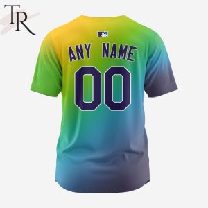 MLB Tampa Bay Rays Personalized Reverse Retro Concept Design Baseball Jersey