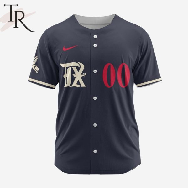 MLB Texas Rangers Personalized Reverse Retro Concept Design Baseball Jersey