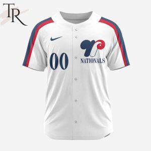MLB Washington Nationals Personalized Reverse Retro Concept Design Baseball Jersey