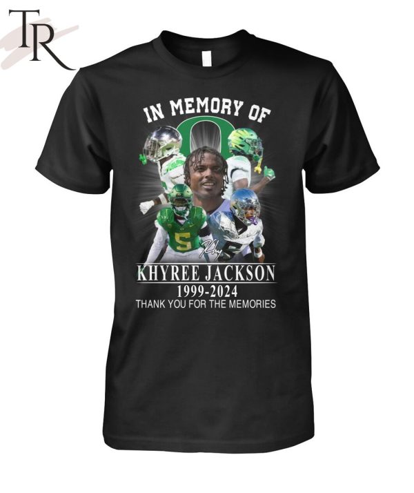 In Memory Of Khyree Jackson 1999-2024 Thank You For The Memories T-Shirt